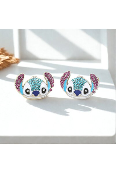 Store Paslanmaz Çelik Küpe Stitch Figürlü Küpe Çocuklar İçin Stitch Karakterl...