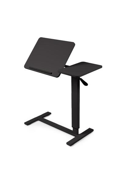 Onuvio Height Adjustable Side Table, 80x40 cm Split Top, Tilting & Foldable, ...