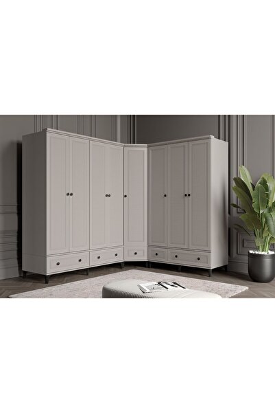 Doressa Home Zare Sand Köşe Gardırop