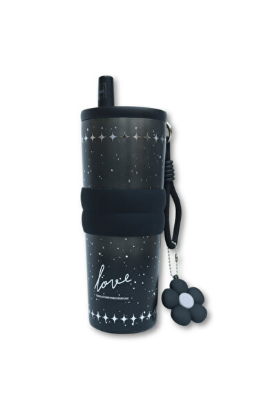 LITTLE ANGEL زجاجة ماء للأطفال سعة 710 مل، كوب مزود بماصة من الفولاذ المقاوم ...