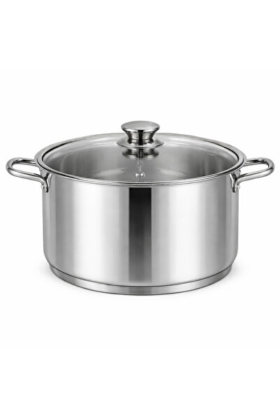 Royalty Line Stainless steel pot 14L with glass lid 38x15 cm