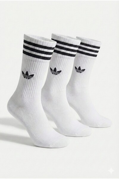 NoNameStore7 Unisex long ribbed socks set, 3 pairs, One Size