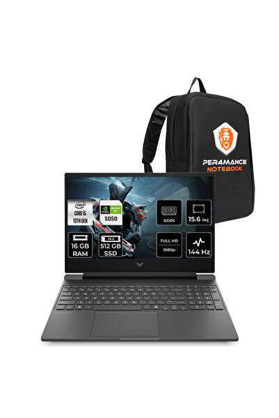 HP Victus 15 i5-13420H 16GB 512GB SSD RTX5050/8GB 15.6'' FHD 144Hz FDOS Gamin...