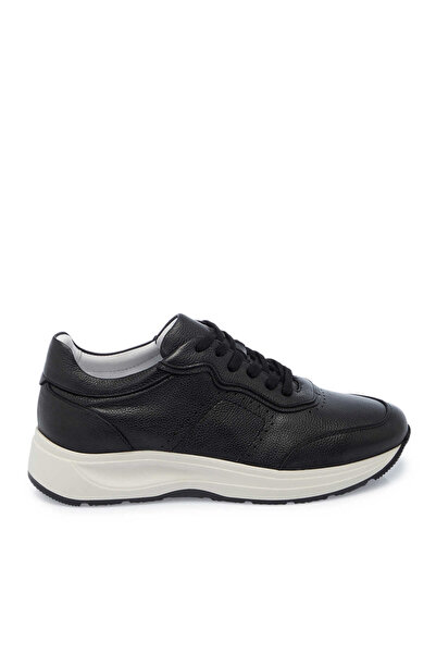 Tergan Siyah Hakiki Deri Erkek Sneaker - E25I1AY57210-A23