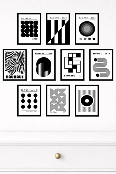 UNT 10-Piece Modern Wall Painting Set with Frame Look – 15X20 cm Mdf Uv Printing