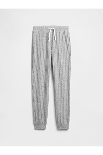GAP Kız Çocuk Gri Relaxed Cozy-Rib Jogger Eşofman Altı