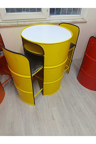 WOODİRON BİSTRO VARİL KOLTUK OTURMA GRUBU