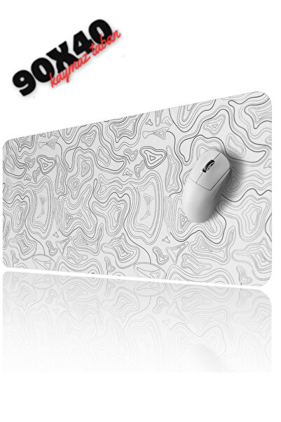 Sarftech White Contour Speed Hızlı Yüzey Kaymaz Taban Gaming Oyuncu Mouse Pad...