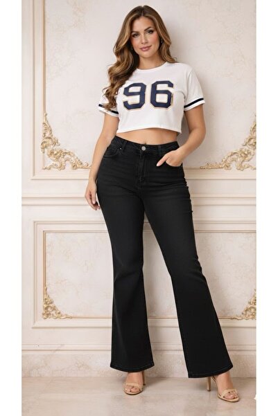 nd jeans Γυναικείο παντελόνι τζιν Premium ψηλόμεσο εφέ σύσφιξης ελαστικό, άνε...