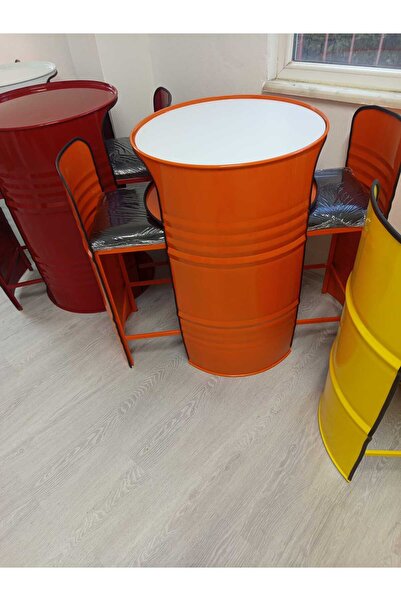 WOODİRON BİSTRO VARİL KOLTUK OTURMA GRUBU