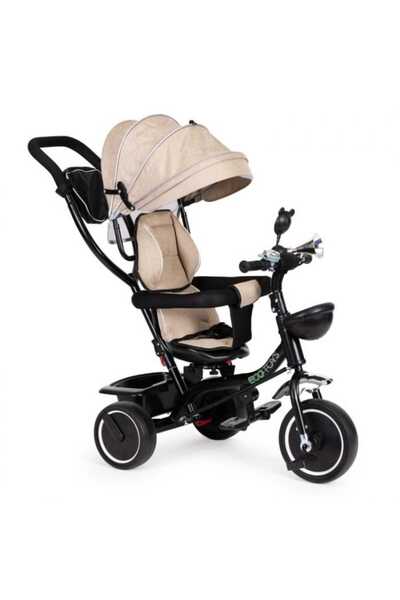 Ecotoys Tricicletă JM-066-9, scaun rotativ, bej KID065470