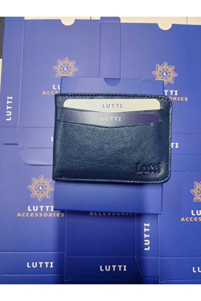 Lutti Genuine Leather Magnet Horizontal Model Card Holder