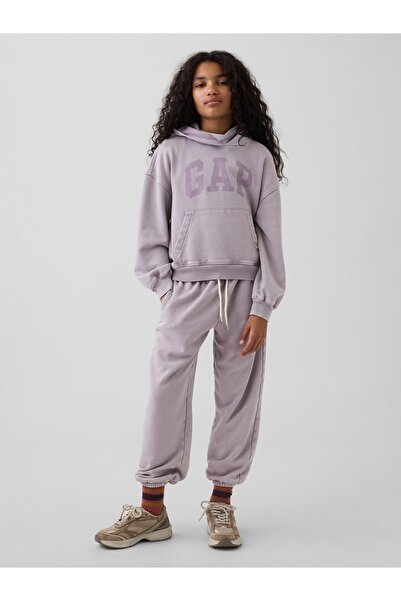 GAP Kız Çocuk Mor VintageSoft Relaxed Jogger Eşofman Altı