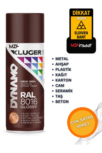 MZF SPREY BOYA AHŞAP-METAL-PLASTİK- RÜTUŞ- BOYASI