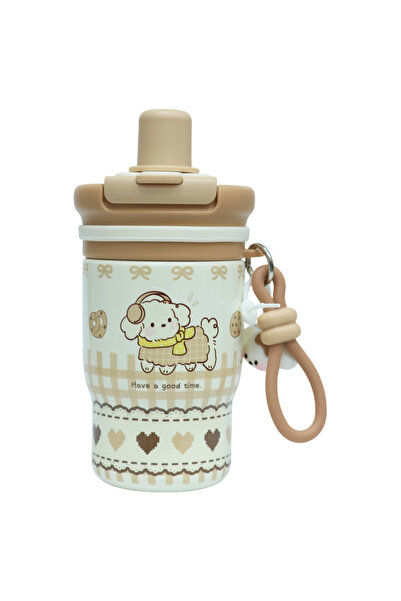 LITTLE ANGEL - Kids Water Bottle 460Ml, 316 Stainless Steel Straw Cup
