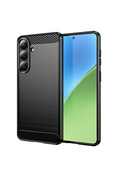 Techsuit Carcasă din silicon carbon pentru Samsung Galaxy S26 Plus, neagră