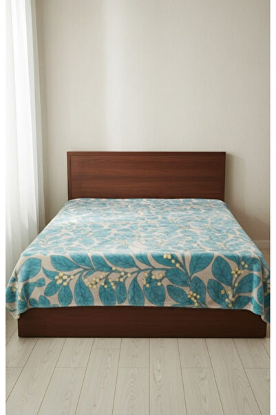 FIONNA.RO Cocolino Blanket Medium Thickness 200x230cm - Blue Leaves