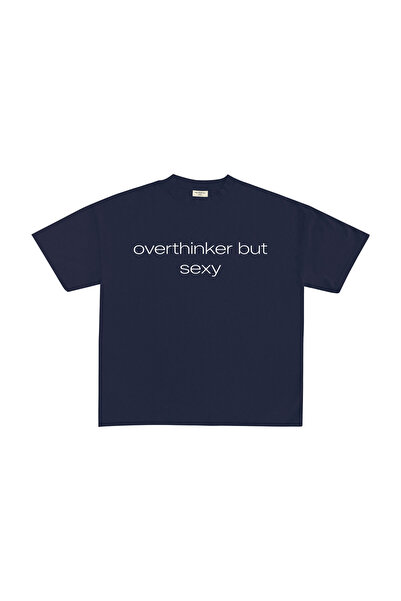 lethestudios Overthinker But Sexy Baskılı T-Shirt