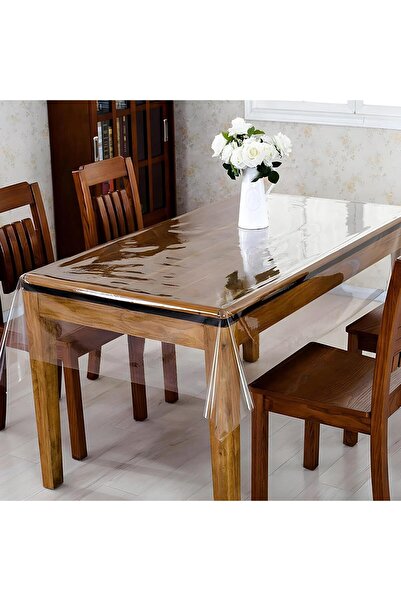 Kuber Industries Dining Table Cover 6 Seater|Transparent Dining Table Cover