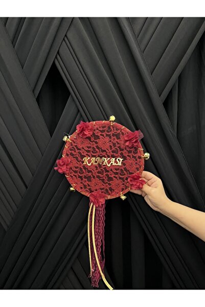 e-Turan AVM Gelin Nedime Tefi Dantel, 3D Çiçek Süslemeli, Düğün Kına Gecesi S...