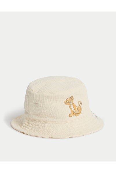 Marks & Spencer Saf Pamuklu Lion King™ Çift Taraflı Şapka (0–3 Yaş)