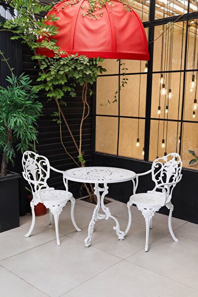 Konya Alüminyum Döküm Güllü Masa Kollu Sandelye