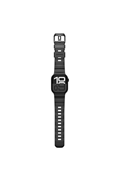 Spigen WBS2 Black Silicone Band for Apple Watch 44-49mm, Sporty & Durable