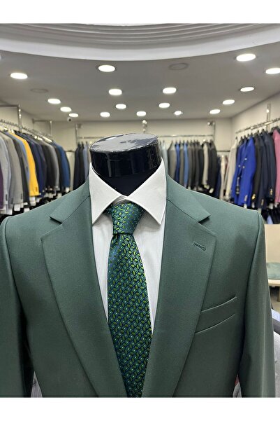 MASSARO Gold Quality Fabric Men's Slim Fit Suit