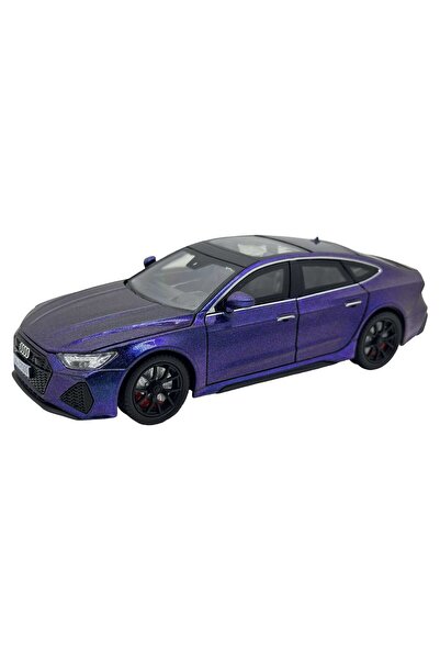 UNİBOX Audi RS7 metallic blue metal model with sounds, lights, opens doors