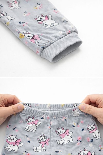Numix Baby Kids Child-Baby Printed Interlock Fabric Long-Sleeved, Elasticized Leg Pajama Set, 100% Cotton
