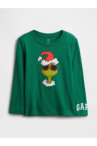 GAP Erkek Bebek Yeşil Dr. Seuss™ Grafik Baskılı T-Shirt