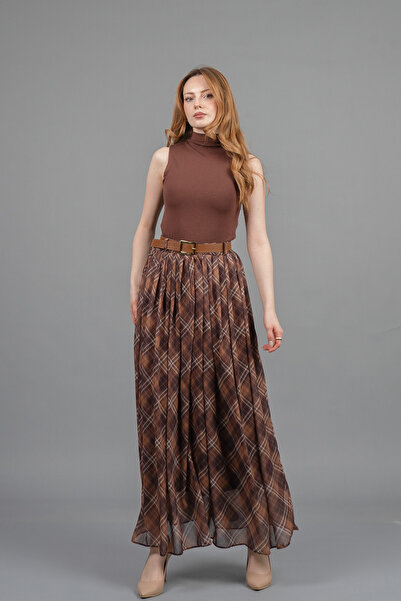 MissVina Tulle Chiffon Lined Maxi Skirt 6857