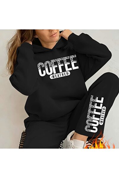 AZIZI TEKSTIL Hooded Sweatshirt and Sweatpants Set