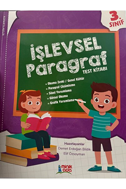 Minik Ada Yayınları İŞLEVSEL PARAGRAF 3.SINIF TEST KİTABI