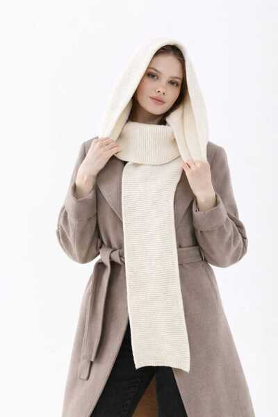 Cebe Women's Acrylic Hooded Scarf - Balaclava - Stylish Hood Knitwear Scarf L...