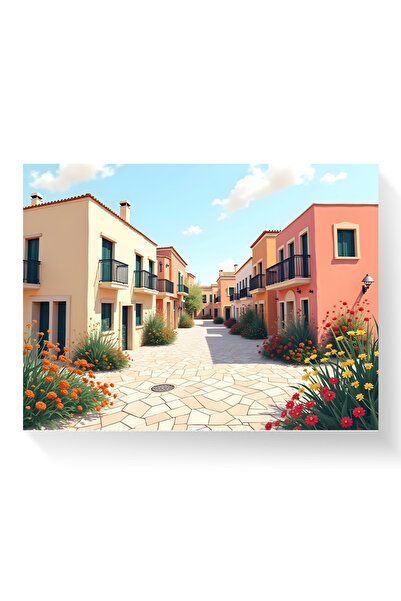 Printees Tablou - Vile în Spania - Canvas pe șasiu