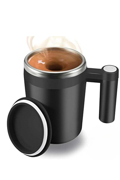 Generic كوب ذاتي التحريك، كوب قهوة قابل لإعادة الشحن مع قضيبين للتحريك، كوب خ...
