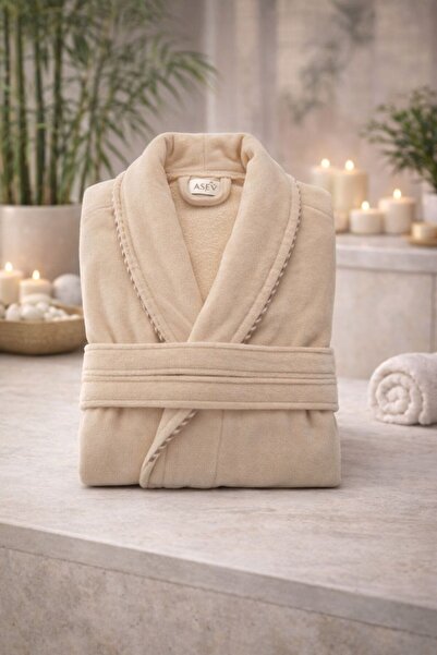 VALİOSA VALİDEZ Serenityy Unisex Cotton Shawl Collar Robe