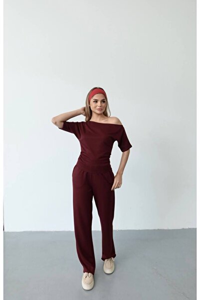 ZAWẼN Women's Off-Shoulder Two-Piece Set – New Season