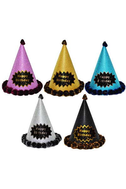 DanyCris Cardboard Party Helmet, 24 Cm, With Glitter And Sequins