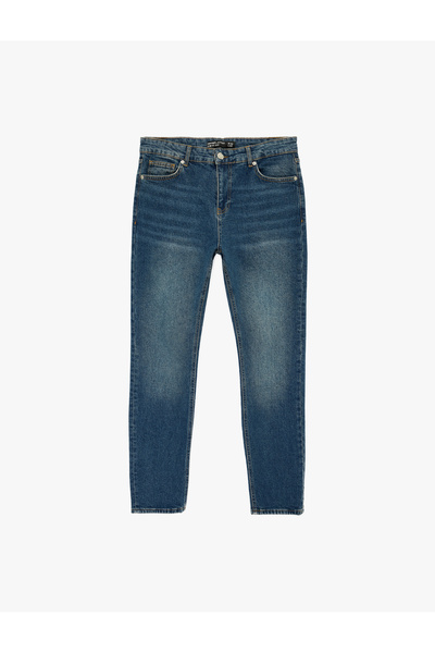 Koton Cotton Regular Waist Slim Fit Jean Pants - Brad Jean