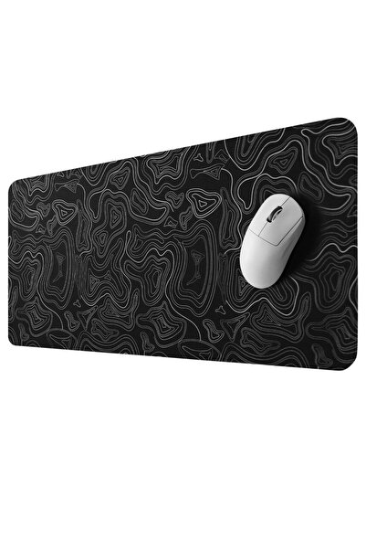 Sarftech Black Contour Speed Hızlı Yüzey Kaymaz Taban Gaming Oyuncu Mouse Pad Oyuncu Gaming Mousepad