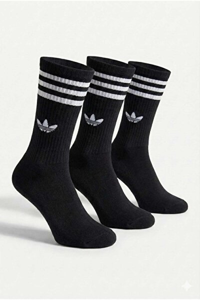 NoNameStore7 Unisex long ribbed socks set, 3 pairs, One Size
