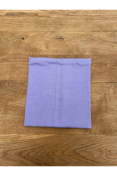 Dükkan Artı Cotton Ribana Neck Collar Gri̇melanj