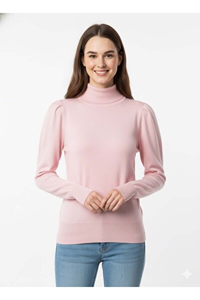 ModaPlaza Women's Half Fisherman Knitwear Sweater 5688