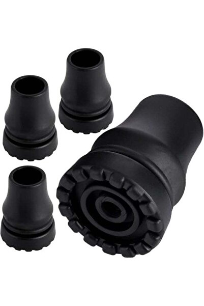 Mirfa Anti-Slip Replacement Rubber Cane Tips for Walking Sticks and Hiking Po...