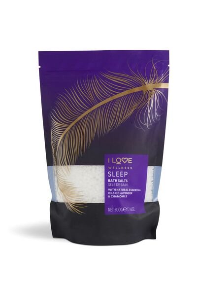 I Love , Wellness Sleep, Essential Oils, Bath Salt, 500 g