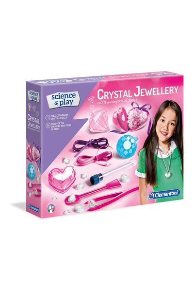 OEM Clementoni, Știință și Joacă, Bijuterii de Cristal, Pentru Fete, 8+ ani