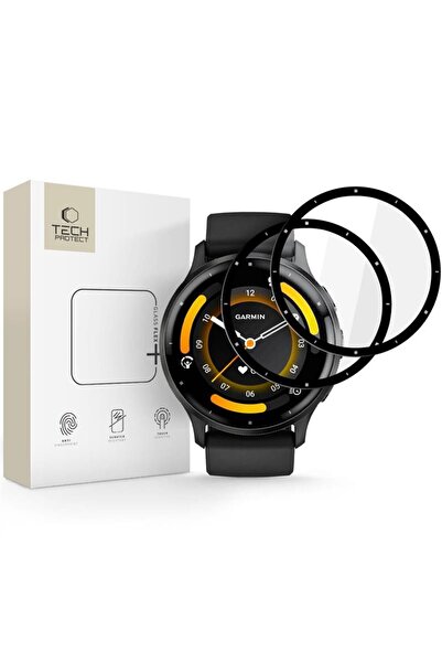 Tech-Protect 2-Pack Glass Flex+ Screen Protector for Garmin Venu 3 - Black