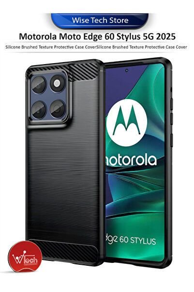 Wtech Motorola Moto Edge 60 Stylus 5G 2025 Silicone Brushed Texture Protectiv...